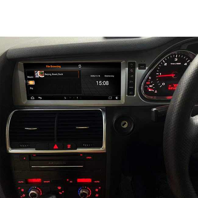 радио 4G WIFI GPS Din главного блока андроида 45V Audi Q7 одиночное 10,25 дюйма