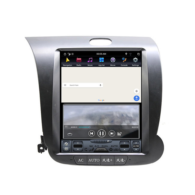 автомобильный радиоприемник стиля Carplay Bluetooth Tesla андроида 64G PX6 KIA 10,4 дюйма