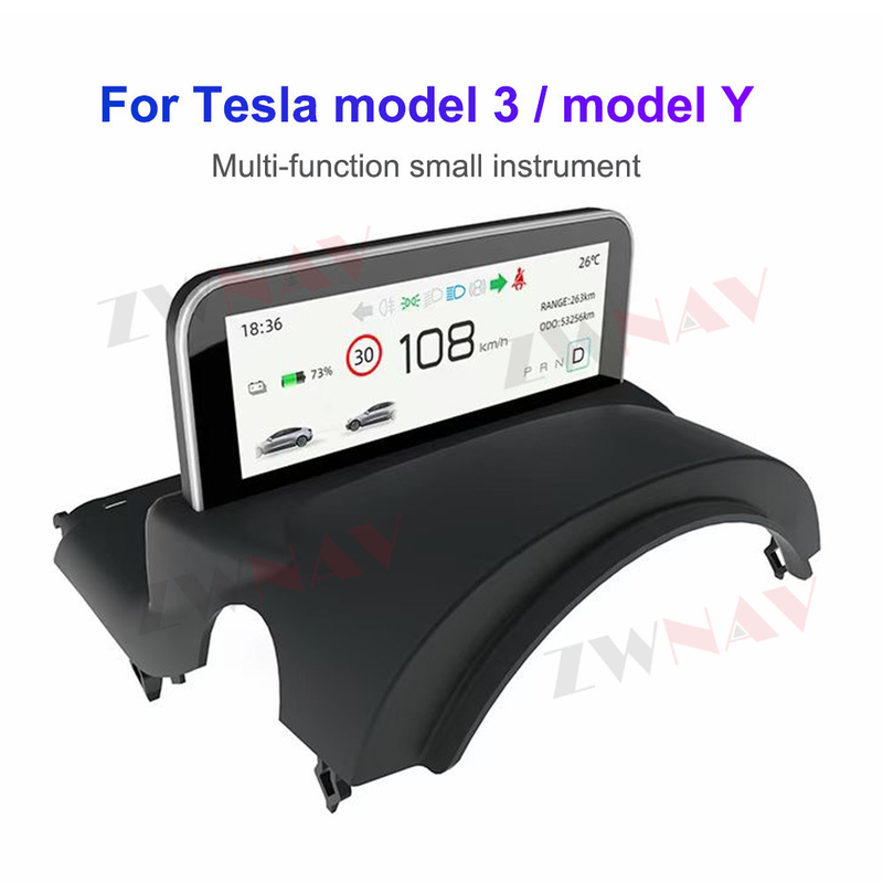 4,6-дюймовый дисплей цифровой приборной панели Tesla Model 3 Model Y AMD/Intel Car LCD Dashboard