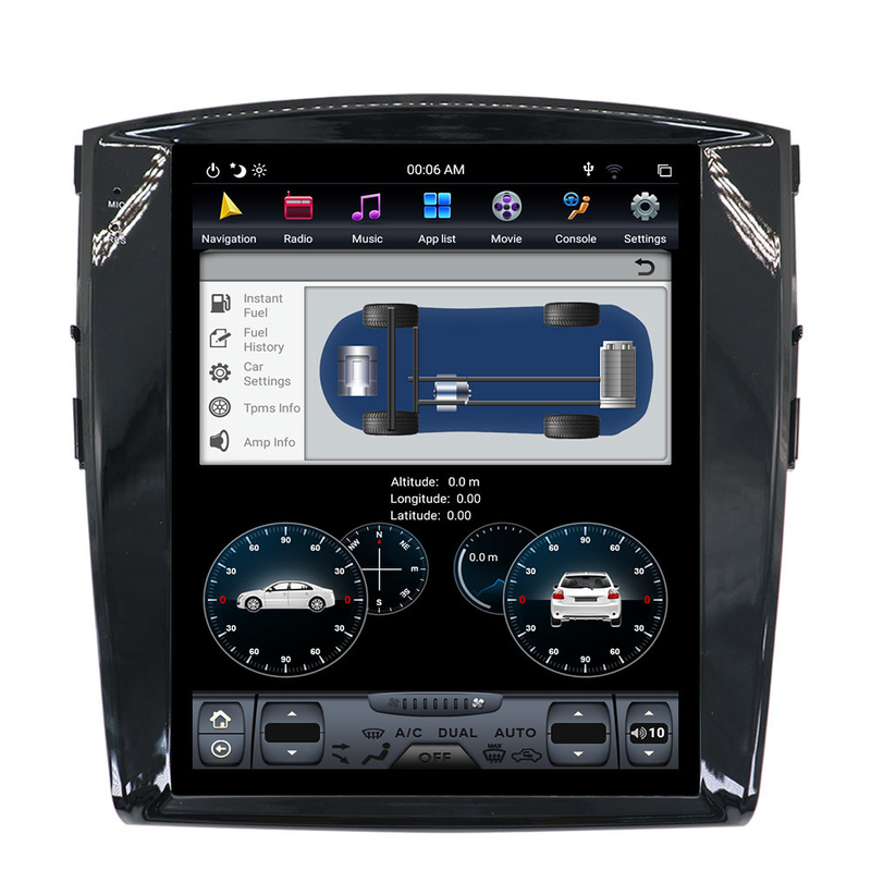 Андроид 9 блока головы автомобиля экрана касания 64GB стерео для Мицубиси Pajero V97 V93