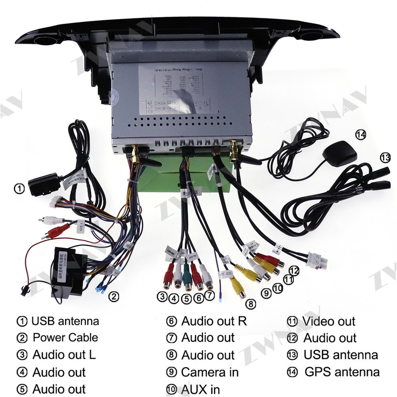 Андроид 11 Carplay блока автомобиля навигации радио стерео главный на галактика 2007-2015 Форда S-Макс