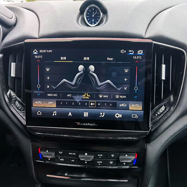 Игрок 2 мультимедиа GPS приемника андроида Din автоматический стерео для Maserati Ghibli 2017-2020